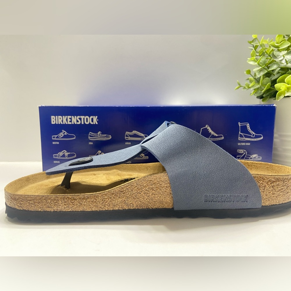 NEW Birkenstock Unisex Gizeh Sandals Medina Black Size 43 Mens 10/Womens 12. - Picture 8 of 12